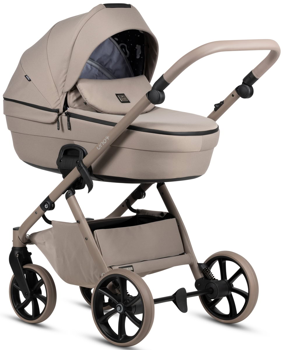 Детская коляска Tutis Uno 6 Plus Essential collection 2 в 1 1602172 Taupe с сумкой в цвет