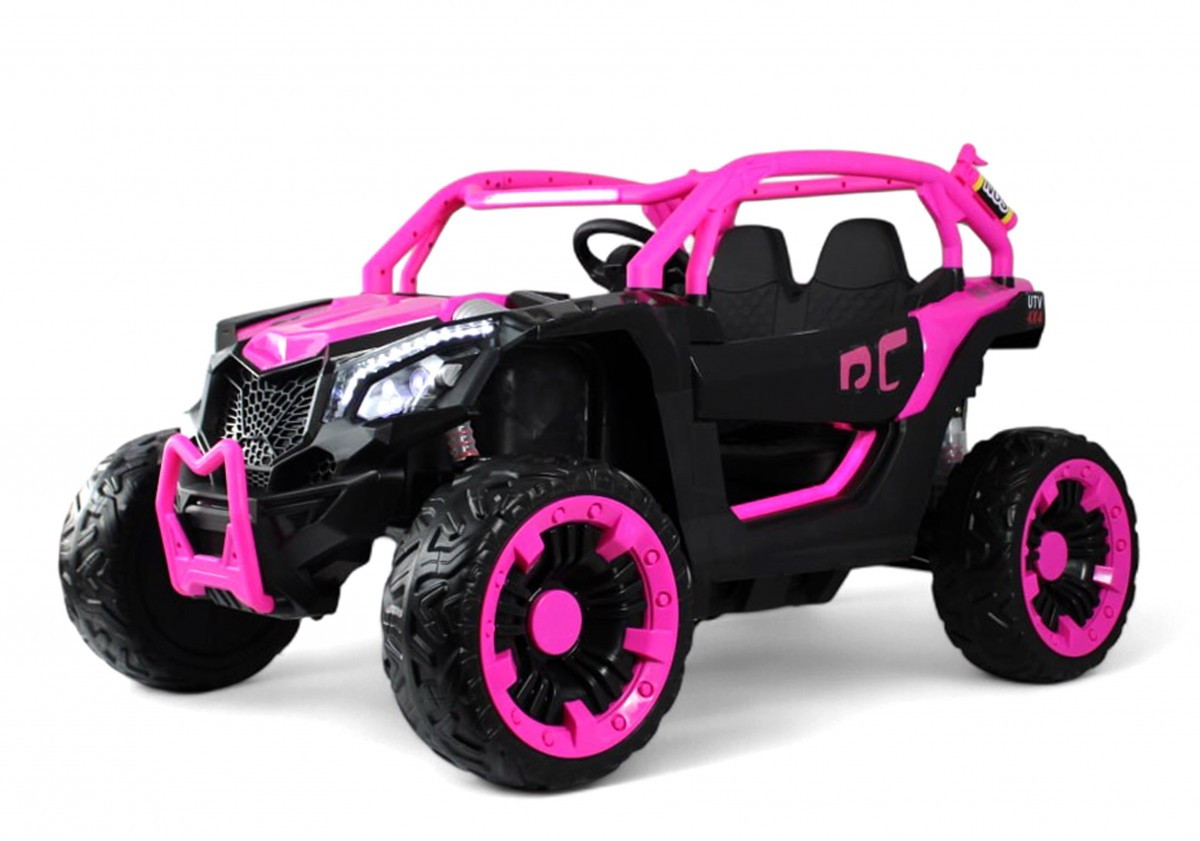 Детский электромобиль RiverToys X707XX BLACK-PINK/черно-розовый