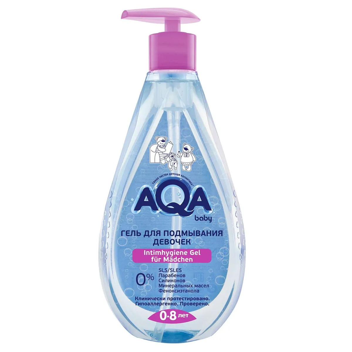 Гель AQA baby для подмывания девочек 400 мл
