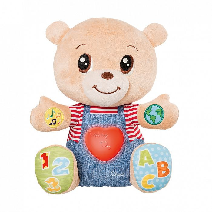 Игрушка набивная музыкальная Chicco Говорящий мишка Teddy Emotion