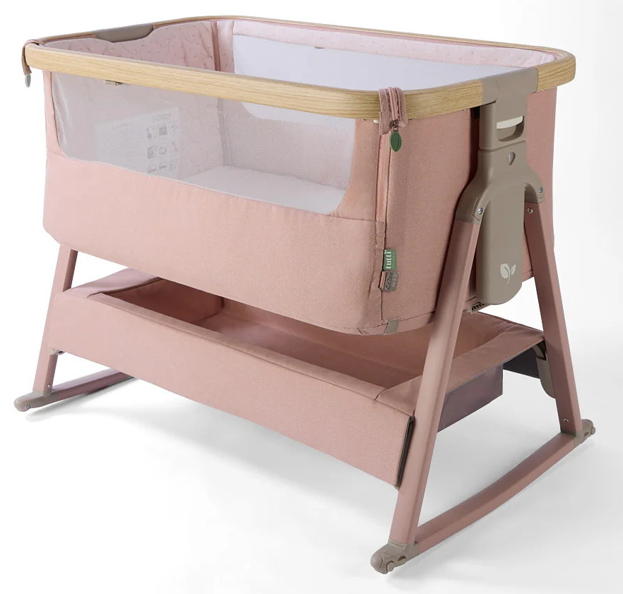 Колыбель приставная Tutti Bambini CoZee Air 2 с колесами Drifted Oak/Blush