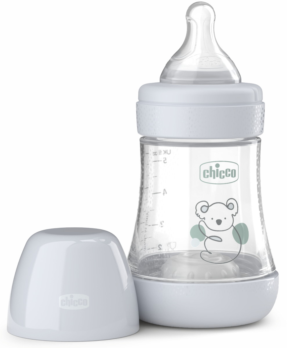 Детская бутылочка Chicco Perfect 5 с соской, медл.поток,150 мл,0+ Uni