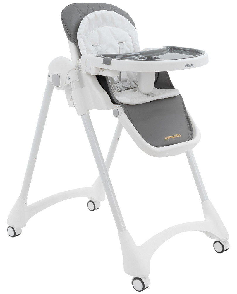 Стул для кормления Pituso Compatto YT-H36 Light grey/Светло-серый