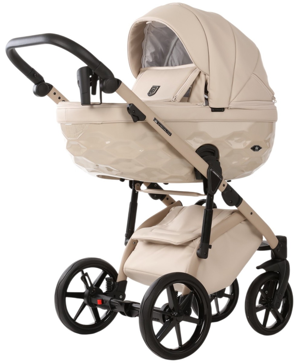 Детская коляска Adamex Chantal Pro Natura 3 в 1 CN-3-VANILLA (СВ. БЕЖ. КОЖА)