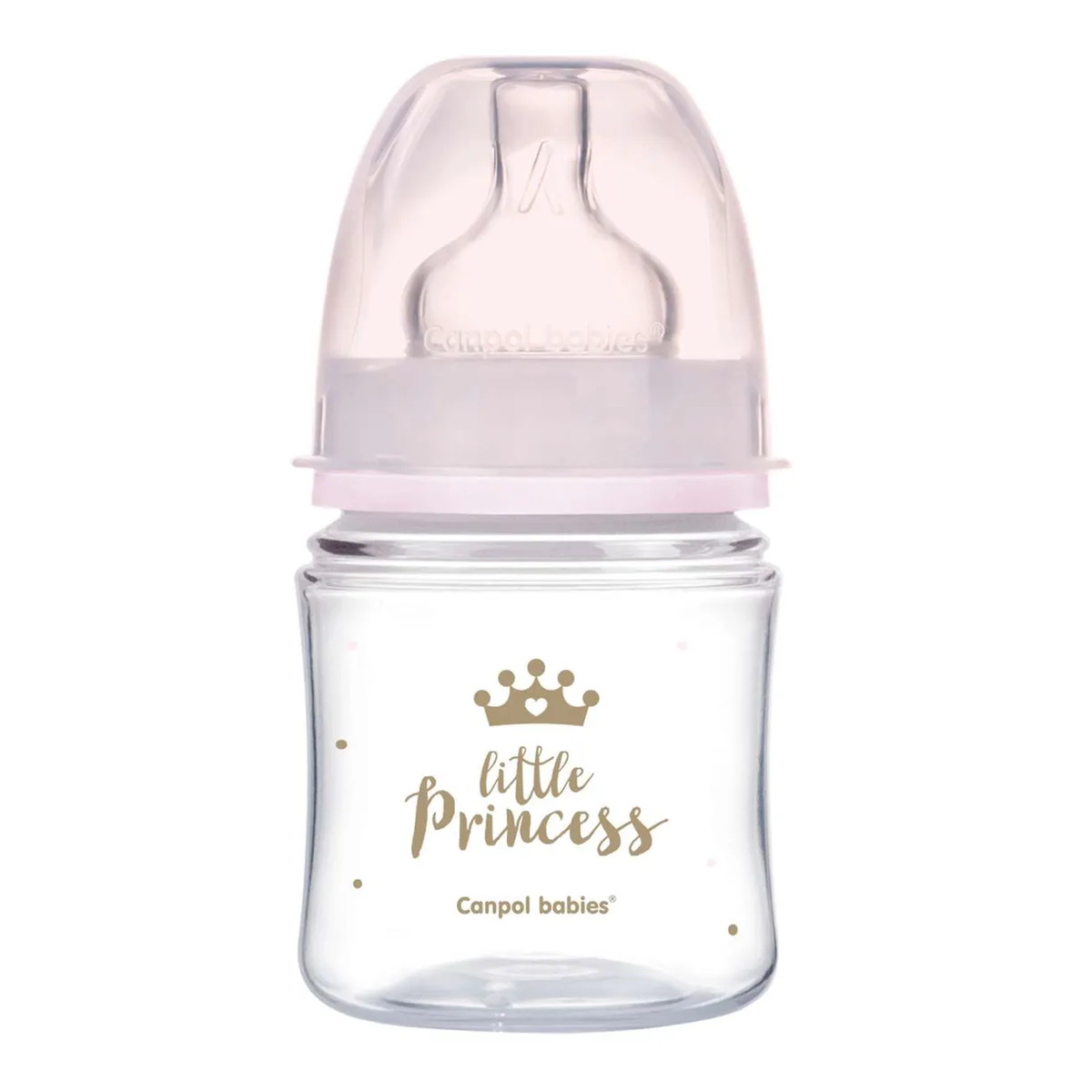 Бутылочка для кормления Canpol Babies Royal Baby c широким горлом 120 мл 35/233 розовый