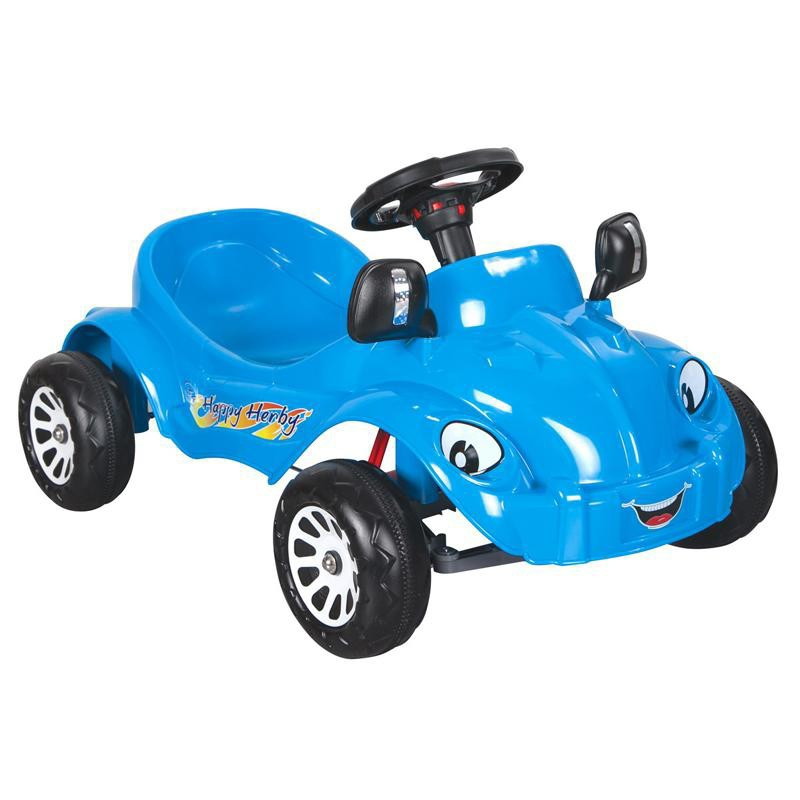 Педальная машина Pilsan Happy Herby с сигналом 07-303 синий