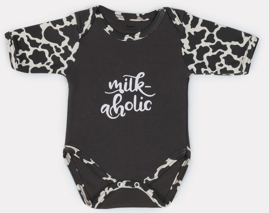 Боди Rant Milk-Aholic с коротким рукавом 6281 Graphite 56