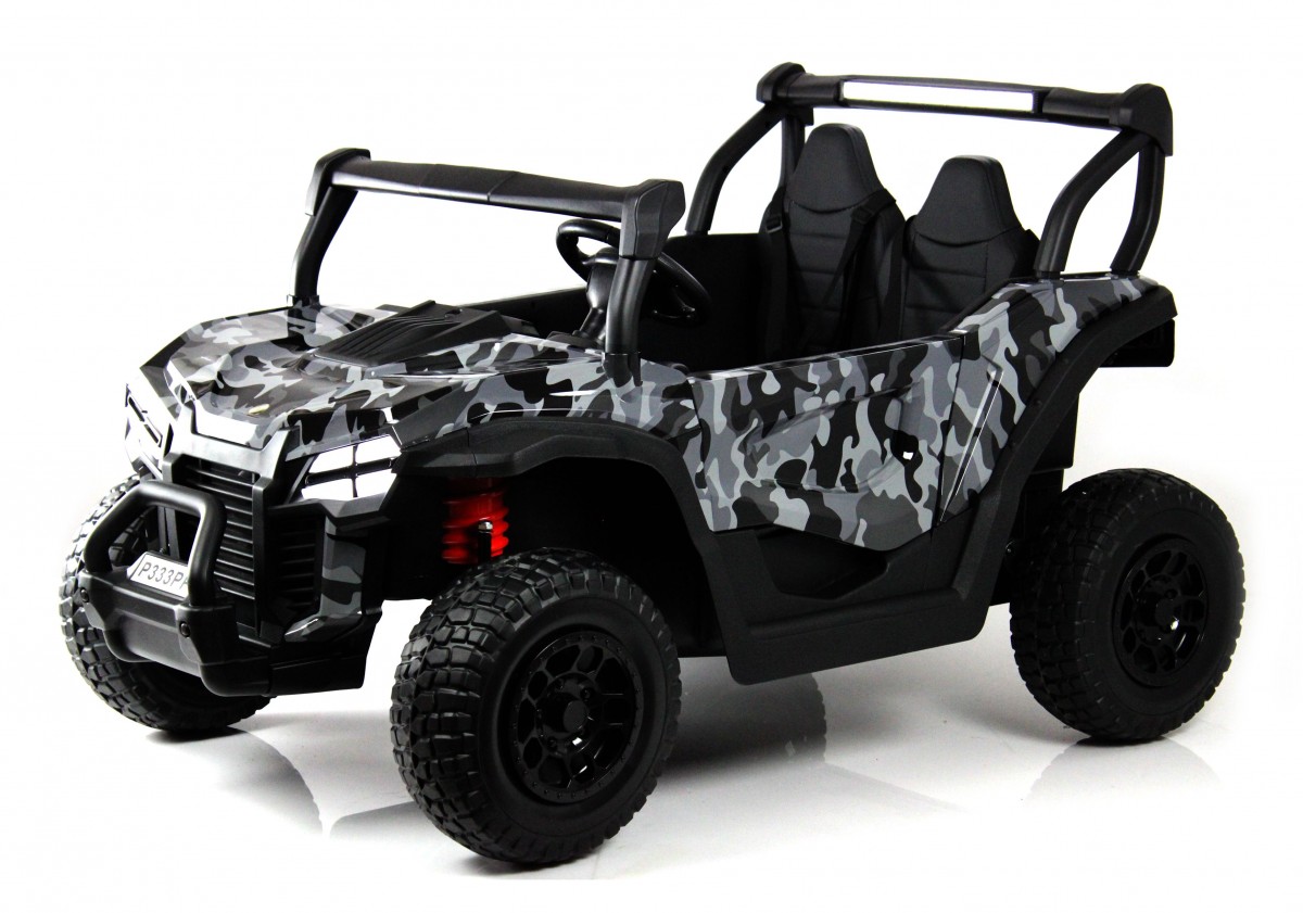 Детский электромобиль RiverToys Buggy P333PP серый камуфляж