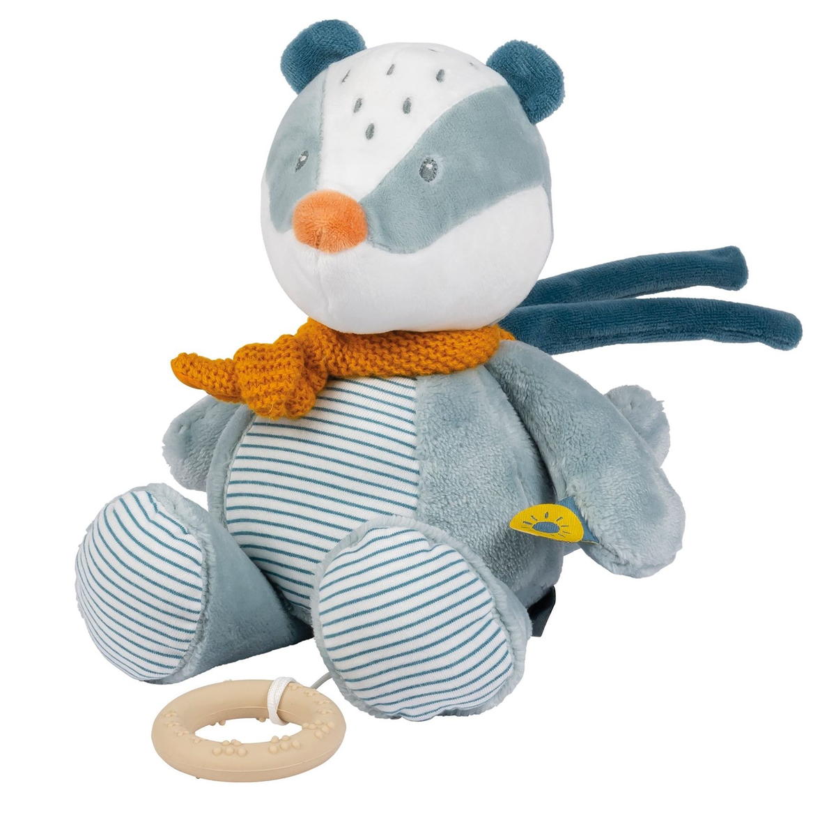 Игрушка мягкая Nattou Musical Soft toy FELIX & LEO Барсук музыкальная 595049