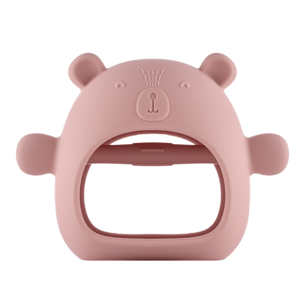 Прорезыватель силиконовый на руку Roxy-Kids Мишка RST-003-P розовый