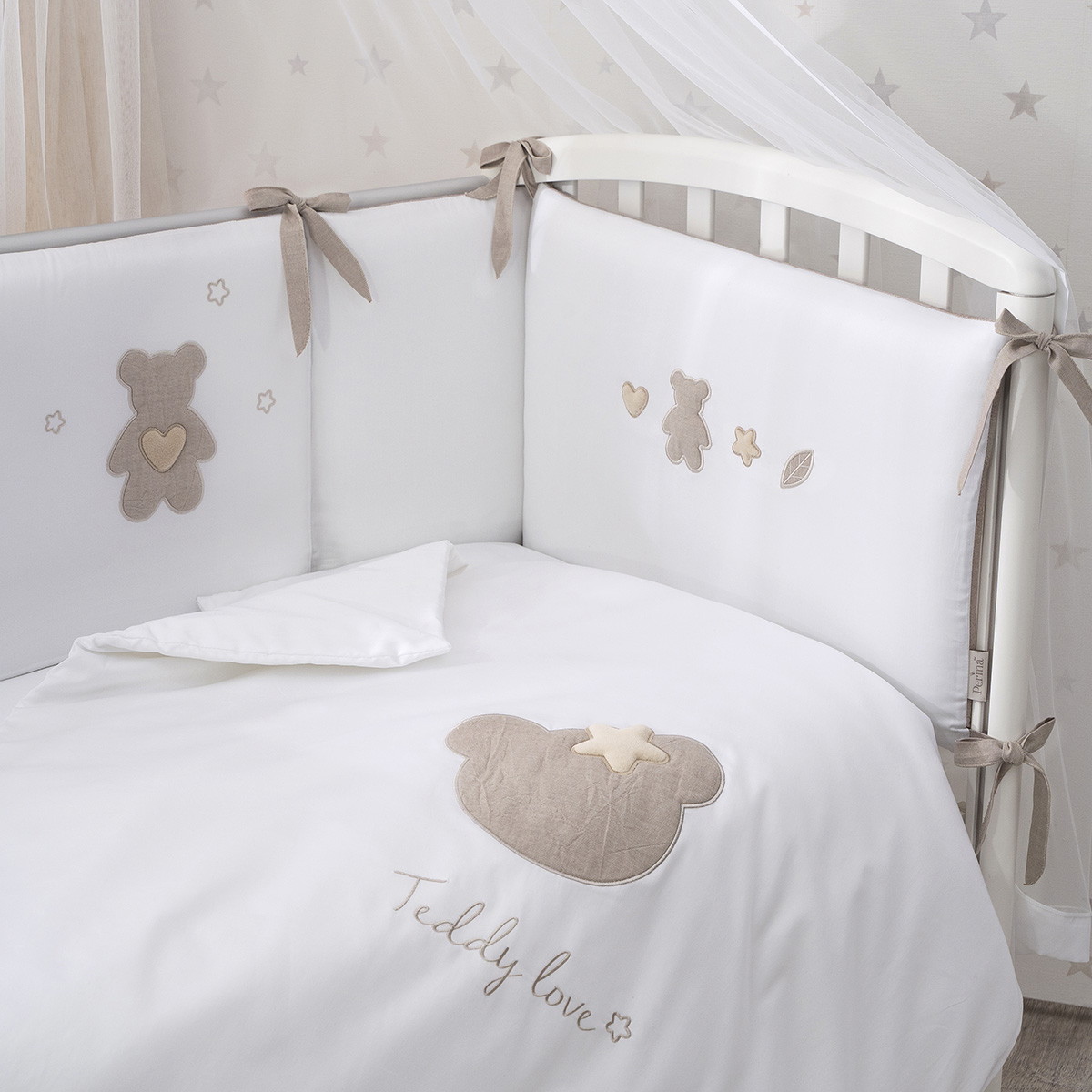 Детское постельное белье Perina Teddy love 2 предмета песочный