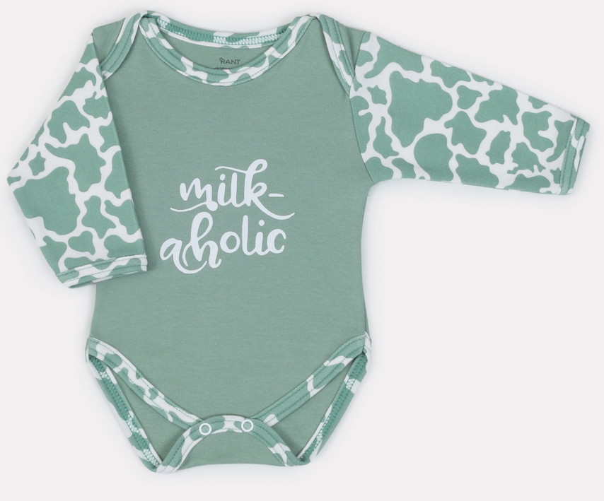 Боди Rant Milk-Aholic с длинным рукавом 6181 Green 62
