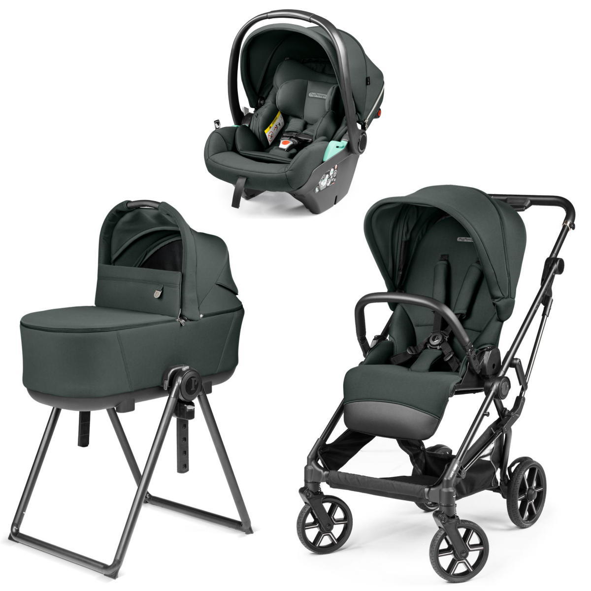 Коляска 3 в 1 Peg Perego Vivace New Culla Flex Lounge Metal
