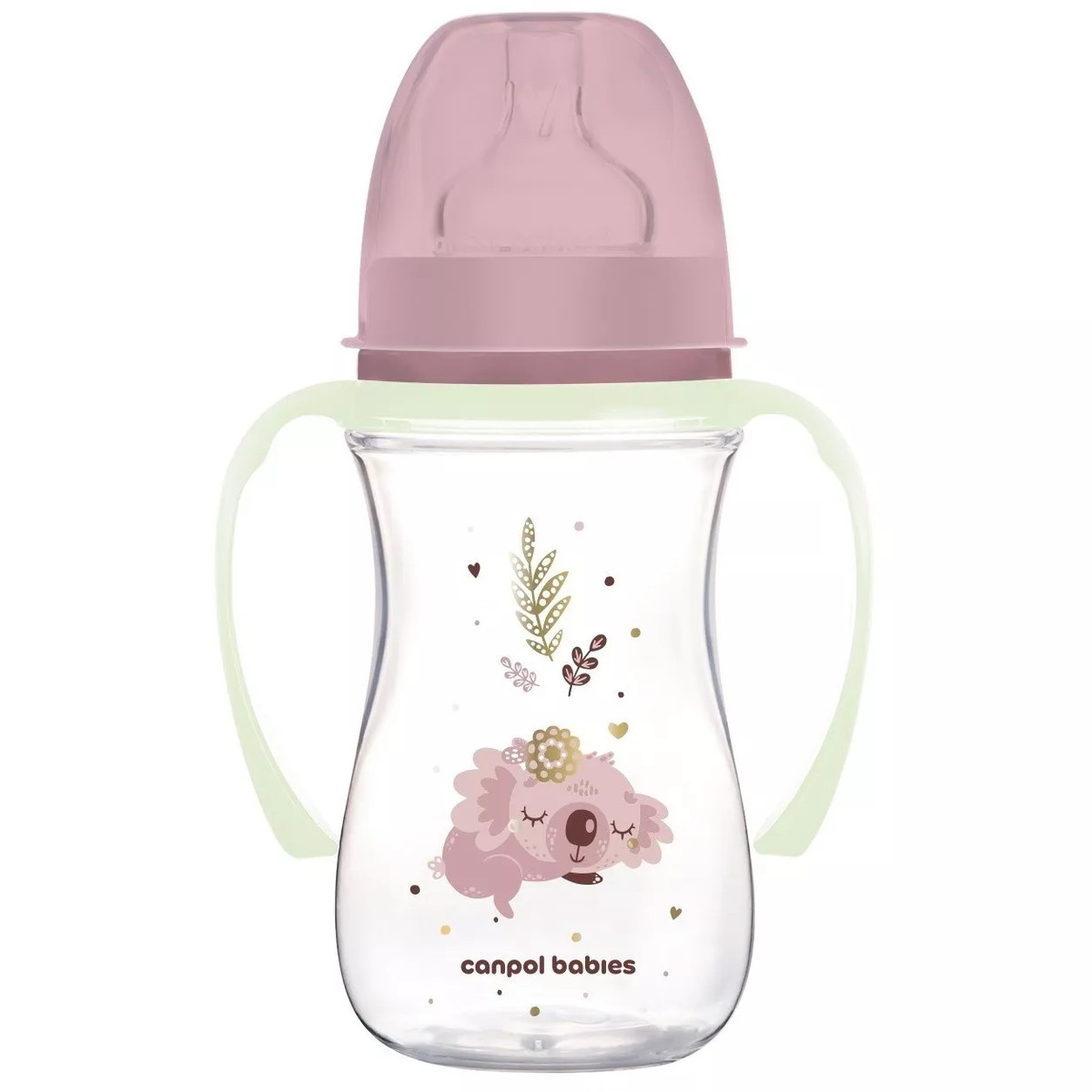 Бутылочка для кормления Canpol Babies Sleepy Koala c широким горлом 300 мл 35/238 розовый