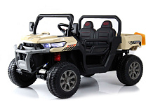 Детский электромобиль RiverToys H005HH кремовый