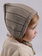 Шапочка вязаная AmaroBaby Tiny демисезонная ЧЗ коричневый 40
