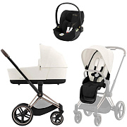 Коляска Cybex Priam IV Rosegold complete Cloud T Jeremy Scott Wings 3 в 1 Off White