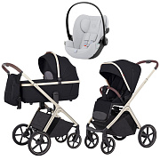 Коляска Carrello Vector CRL-6550 и автокресло Cybex Cloud G i-Size Fog Grey 3 в 1 Pearl Black