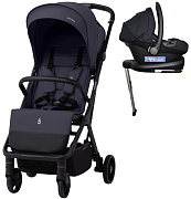 Прогулочная коляска Sweet Baby Aura Basic SBL + автокресло Elegante Plus с базой i-Size ISOFIX DK780 Grey