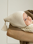 Шапочка вязаная AmaroBaby Pure Love Sweet ЧЗ молочный 46