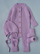 Комбинезон, шапочка гномик, носки Little Star Лапша 0001-3 (ЧЗ-нк) орхидея 62