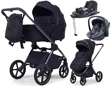 Детская коляска Rant Falcon Soft Therm 4 в 1 с автокреслом Miro Graphite и базой Black