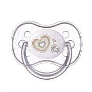 Пустышка силиконовая Canpol babies Newborn baby симметричная 0-6 мес 22/580 бежевый