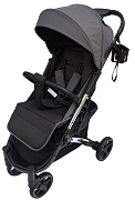 Коляска прогулочная Peppy Polo steel grey хром рама, сумка