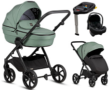 Детская коляска Tutis Uno 6 Plus Essential collection 4 в 1 с автокреслом Elo Lux EduSky Black и базой 1602130 Dark Ivy