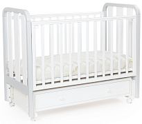 Детская кроватка Bebizaro Heirloom маятник универсальный с ящиком BZHMMUYA/05/WH/GR White/gray