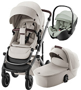Коляска 3 в 1 Britax Roemer Smile 5Z LUX и автокресло Baby-Safe Pro Style Sage green Soft Taupe