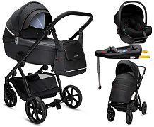 Детская коляска Noordi Fjordi V2 4 в 1 с автокреслом Terra Black и базой 1462815 Voyager Black