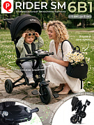 Велосипед трехколесный Qplay Rider SM S700-17 Black (JNY/Matte Black)