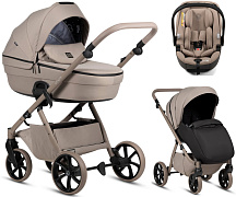 Детская коляска Tutis Uno 6 Plus Essential collection 3 в 1 с автокреслом Beno Beige 1602172 Taupe с сумкой
