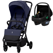 Прогулочная коляска Sweet Baby Aura Basic SBL + автокресло Elegante Plus Dark Blue