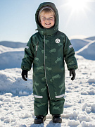 Комбинезон Amarobaby Adventure зимний зеленый/машины 86