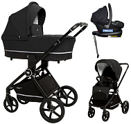 Коляска 4 в 1 Sweet Baby Cupola New + автокресло Elegante Plus с базой i-Size ISOFIX DK780 Moon Black