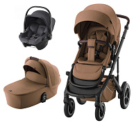 Коляска 3 в 1 Britax Roemer Smile 5Z LUX и автокресло Baby-Safe Core Midnight Grey Warm Caramel