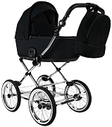 Детская коляска Roan Bass Next Classic d14 2.0 2 в 1 BSNC/95/2 Caviar/Black/руч.Cappuccino