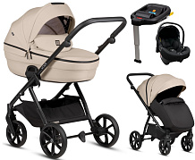 Детская коляска Tutis Uno 6 Plus Essential collection 4 в 1 с автокреслом Elo Lux EduSky Black и базой 1602180 Beige