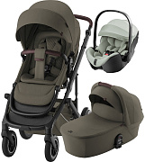 Коляска 3 в 1 Britax Roemer Smile 5Z LUX и автокресло Baby-Safe Pro Style Sage green Urban Olive