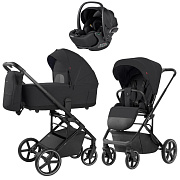 Коляска Carrello Alfa CRL-6522 2025 Vega CRL-14101 Absolute Black 3 в 1 Rock Black