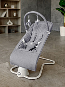 Детские электрокачели AmaroBaby Happy Swing серый