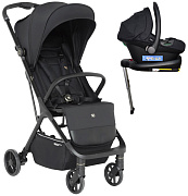 Прогулочная коляска Sweet Baby Aura + автокресло Elegante Plus с базой i-Size ISOFIX DK780 Black