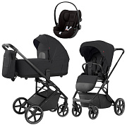 Коляска Carrello Alfa CRL-6522 2025 Cybex Cloud G i-Size Magic Black 3 в 1 Rock Black