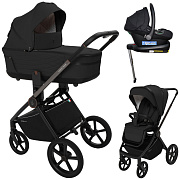 Коляска 4 в 1 Sweet Baby SBL Elegante Therma + автокресло Elegante Plus с базой i-Size ISOFIX DK780 Black