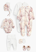 Набор одежды Happy Baby для новорожденных 90111 ЧЗ milky&pink