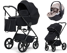Детская коляска Rant Teo Soft 3 в 1 с автокреслом Aster Zero Beige Black