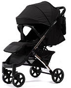 Прогулочная коляска Peppy Polo 2.0 Silver black хром рама, сумка
