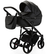 Детская коляска Adamex Lanti Deluxe 2 в 1 LN-SA2 (ЧЕРНАЯ КОЖА)